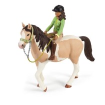 Aventures au camping de Sarah, coffret schleich avec 23 éléments inc