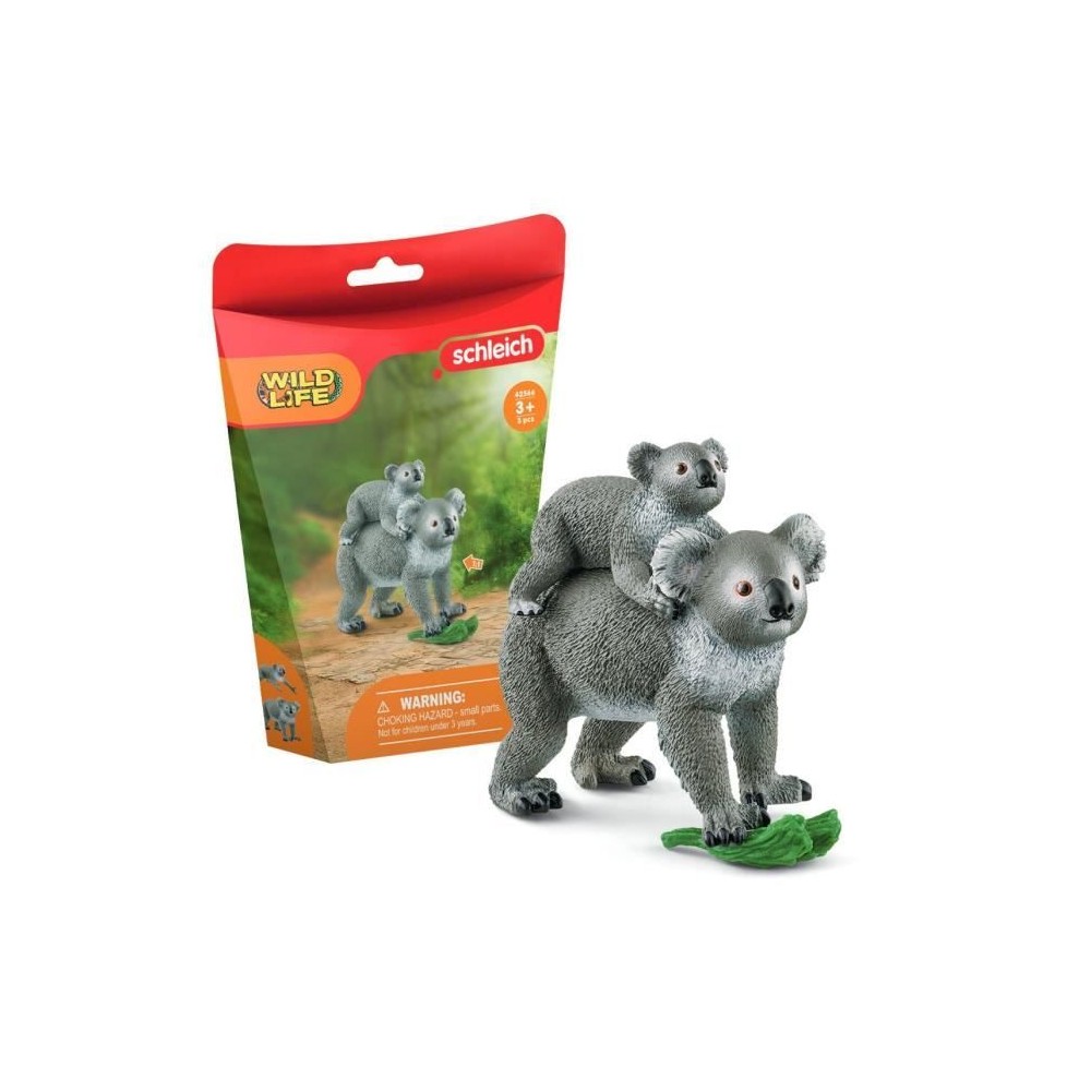 Figurine Maman et Bébé Koala, pour enfants des 3 ans, 13,6 x 5,8 x 1