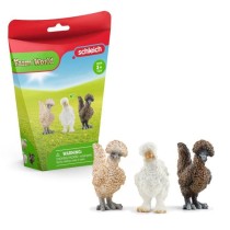 Coffret de Figurines Poules - Ferme Jouet et Grange de 3 Pieces avec F