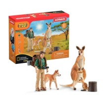 Coffret Aventures en Océanie SCHLEICH - Figurines de kangourous et ra