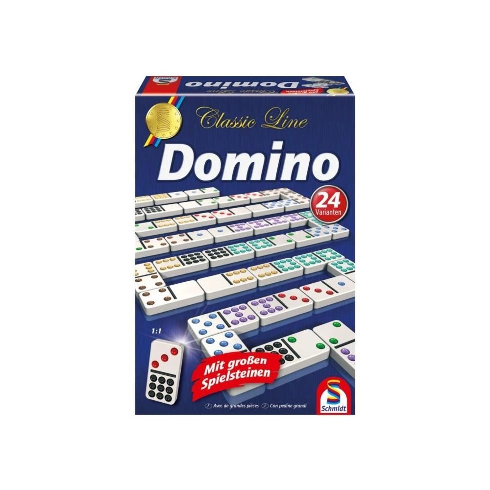 Jeu de Domino - SCHMIDT SPIELE - Classic line - 55 dominos grand forma