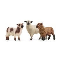 Figurine Trio de moutons, pour enfants des 3 ans, 5 x 19 x 11 cm - sch