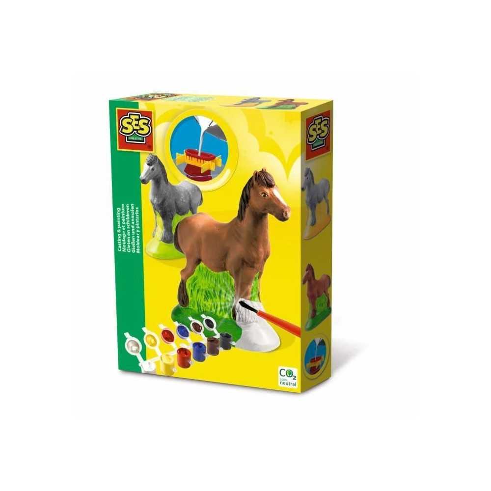 Moulage et peinture - Cheval - SES CREATIVE - Moule latex, support de