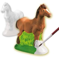 Moulage et peinture - Cheval - SES CREATIVE - Moule latex, support de