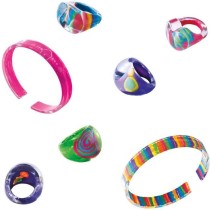 Bagues et bracelets - SES CREATIVE - Contient peinture, pinceau, 5 bag