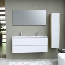 Ensemble SKARA set de salle de bain 120, vanity+vasque+miroir & Colonn