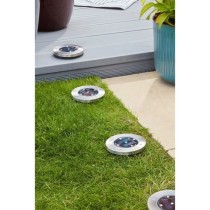 Pack de 4 Spots solaires UpSMART GARDEN -Light - 5 lumens - Acier - LE