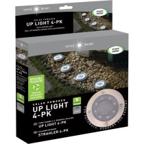 Pack de 4 Spots solaires UpSMART GARDEN -Light - 5 lumens - Acier - LE