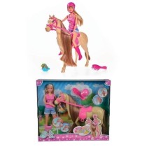 Steffi Love - Adorable Cheval avec cavaliere et Accessoires