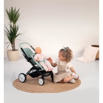 Smoby maxi-cosi poussette jumeaux sauge - poupons non inclus- des 3 an