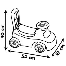 Smoby - Porteur enfant 2 en 1 - Auto Rouge - Coffre sous la selle + kl