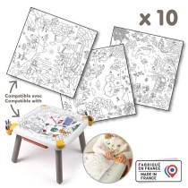 Smoby - Recharge Coloriages pour la Kid table créative - 10 feuilles