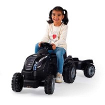 Tracteur a pédales Farmer XL + Remorque - SMOBY - Noir - 90% Plastiqu