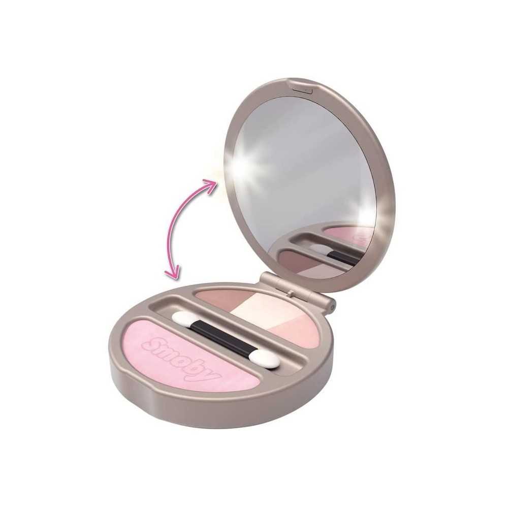 Smoby - My Beauty Powder Compact - Poudrier Factice Lumineux - Miroir