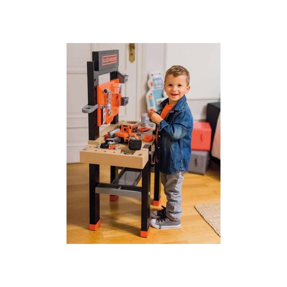 Smoby Établi de jeu pour enfants BLACK+DECKER