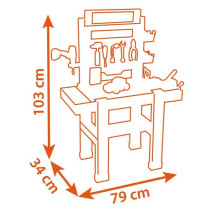 Smoby Établi de jeu pour enfants BLACK+DECKER