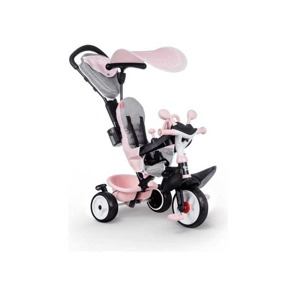 Tricycle évolutif Smoby Baby Driver Plus - Rose