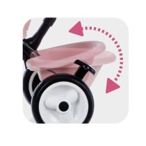 Tricycle évolutif Smoby Baby Driver Plus - Rose