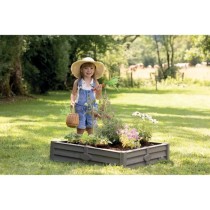 SMOBY Bac Square Garden 2 en 1 : bac a sable et carré potager - 76x76