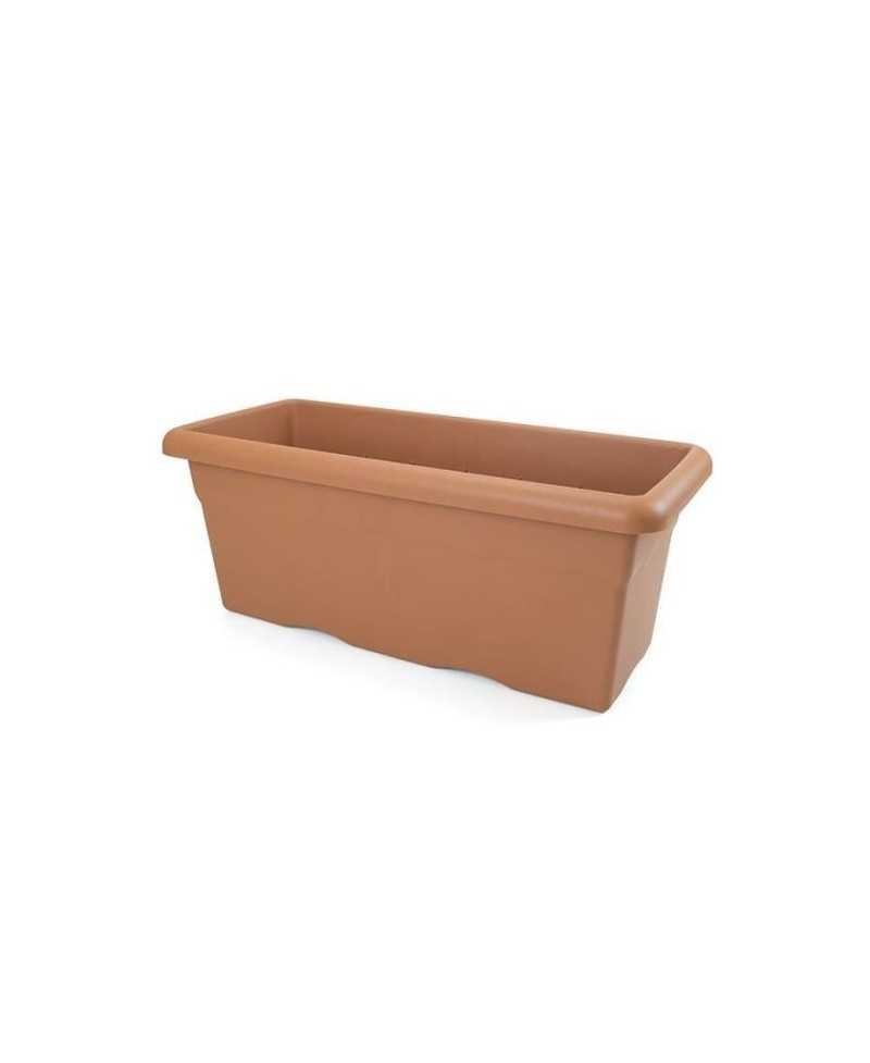 PLASTIKEN Jardinière rectangulaire Ø 100 X 44 cm - Terracotta