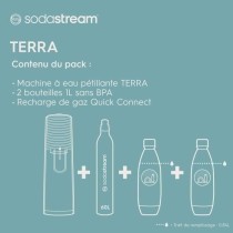 SodaStream TERRA Machine a Eau Pétillante -Pack 2 Bouteilles 1L Compa