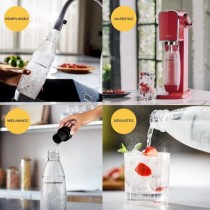 Machine a soda - SODASTREAM - ART Mandarine - 1 bouteille 1L - Recharg