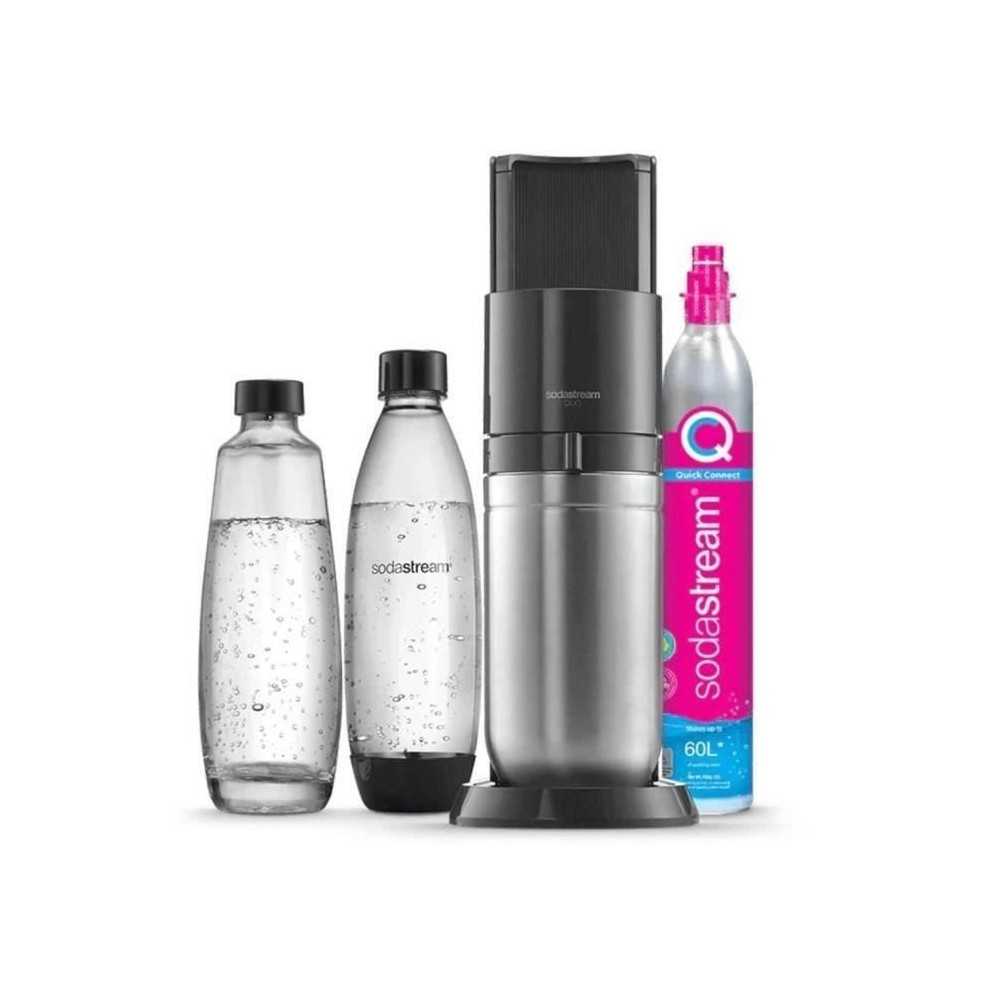 SODASTREAM Duo - Machine a Eau Pétillante Noire - Pack 2 Bouteille 1L