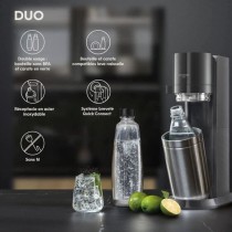 SODASTREAM Duo - Machine a Eau Pétillante Noire - Pack 2 Bouteille 1L