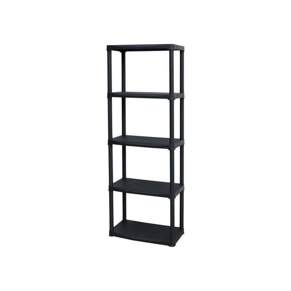 Etagere en résine TOOD - 5 tablettes - Noir - 60x30xH 176 cm