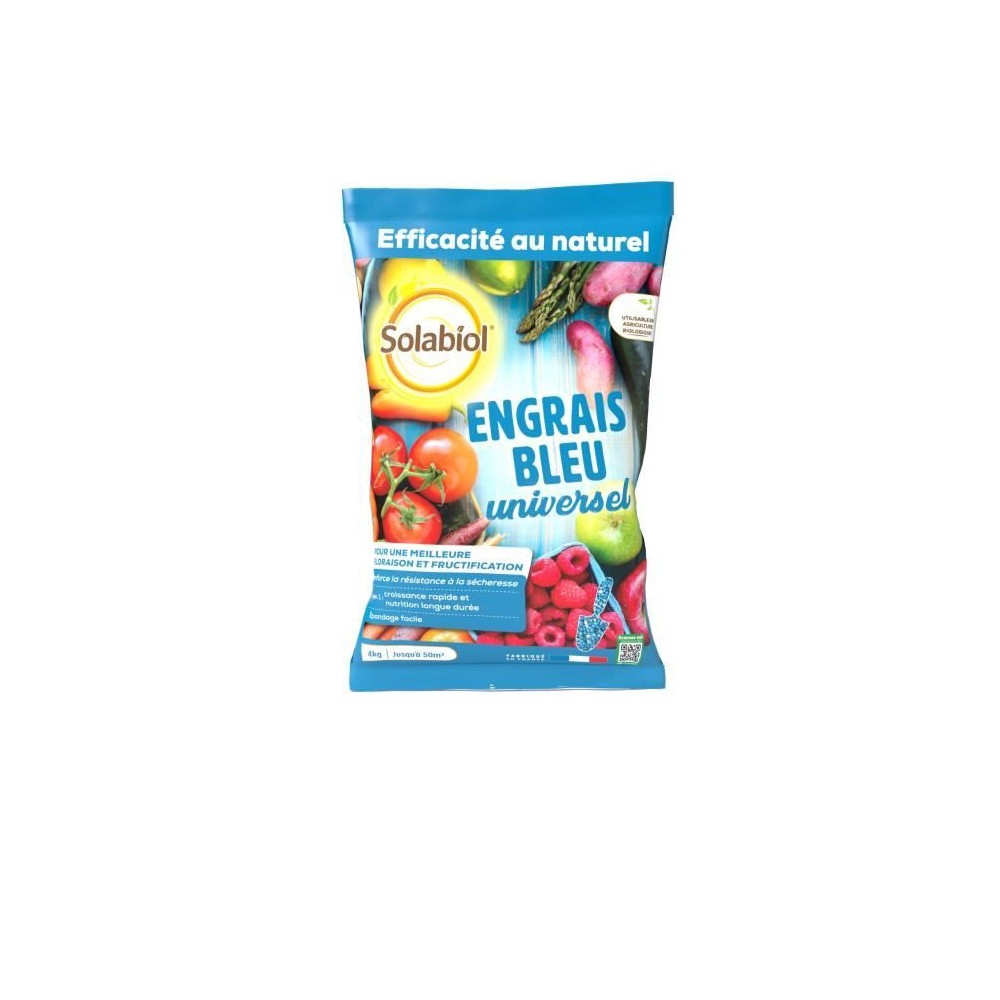 Engrais bleu - SOLABIOL - SOBLEU4 - 4 kg