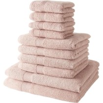 Lot de 10 serviettes de bain TODAY comprenant 4 serviettes 30x50 + 4 s