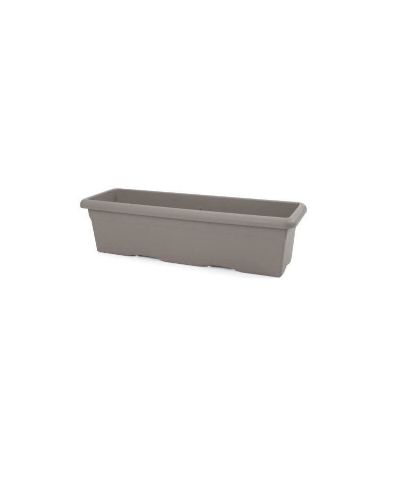 PLASTIKEN Jardinière rectangulaire - 60 X 33 cm - Taupe