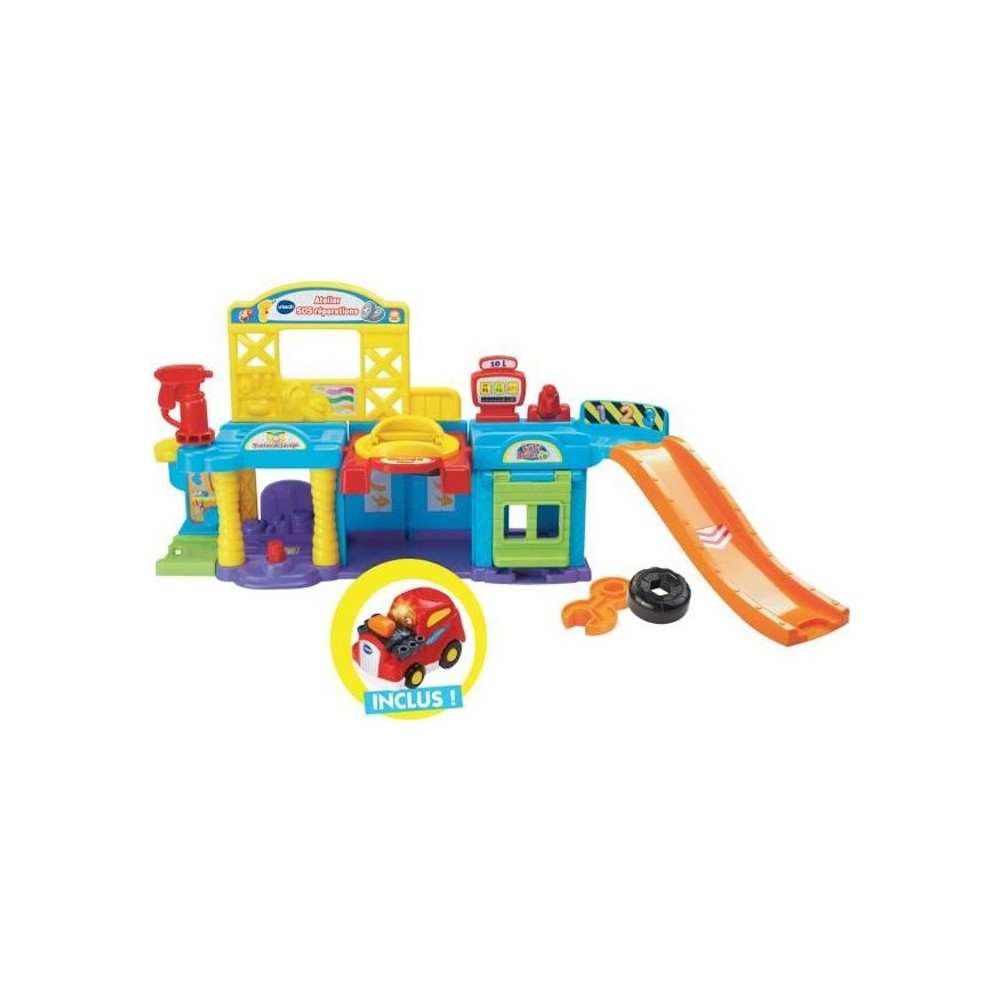 Atelier SOS Réparations - VTECH - Tut Tut Bolides - Ascenseur hydraul