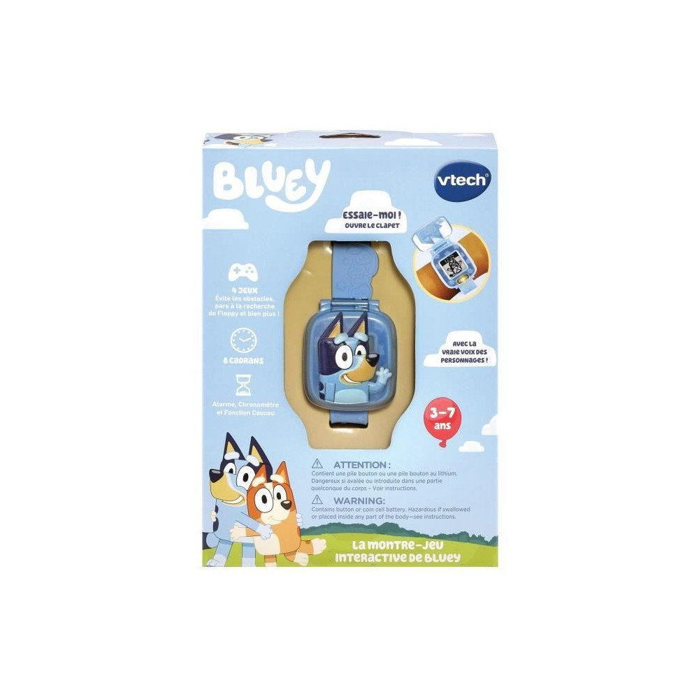 Montre-Jeu Interactive VTECH BLUEY - Blanc - Mixte - A partir de 3 ans