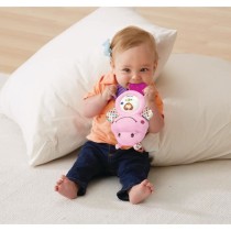 VTECH BABY - Hochet Croc'Hippo - Peluche Texturée Rose