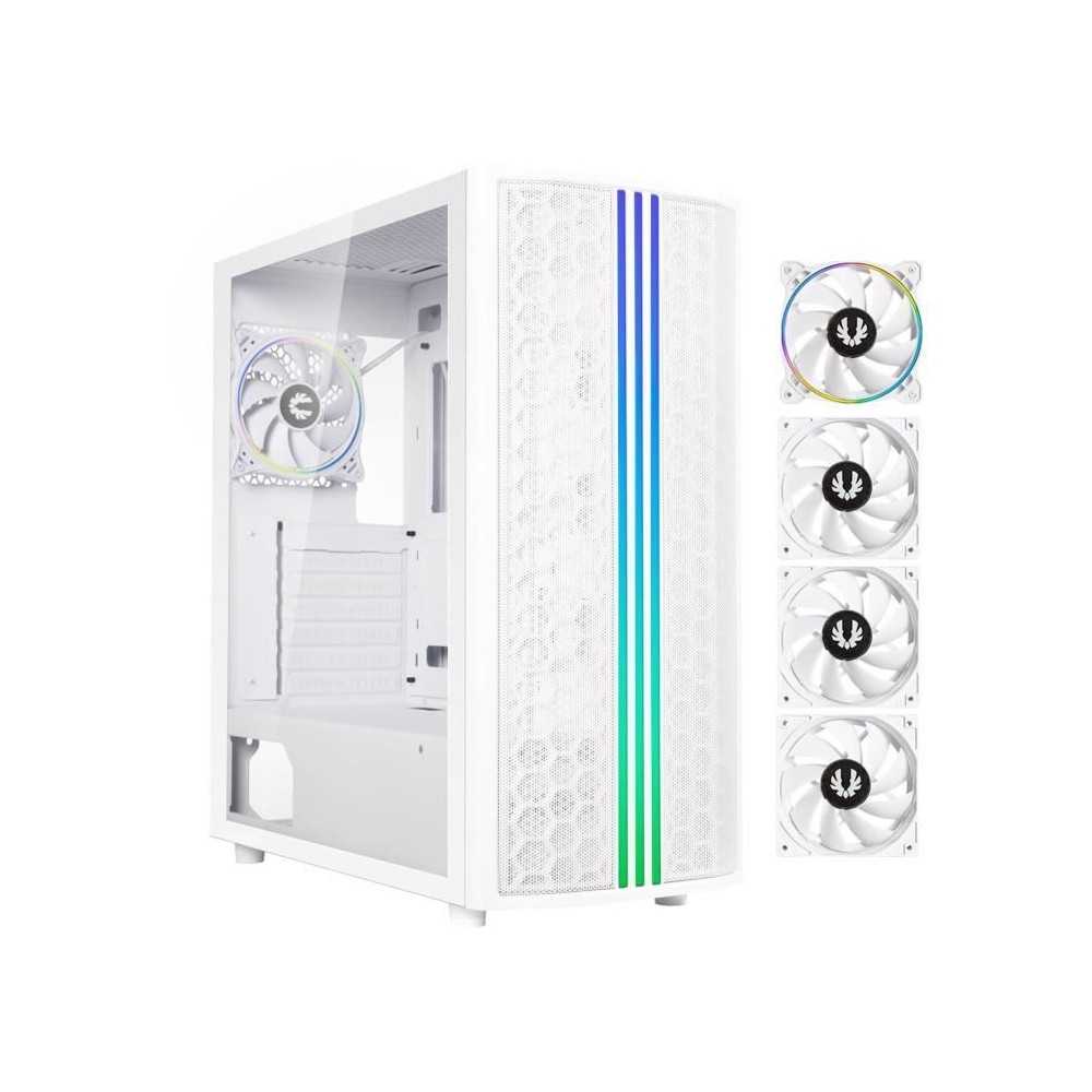 Boitier PC - BITFENIX Saber Mesh (Blanc) - Moyen tour - ATX - 3x120mm