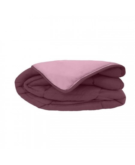 Couette Microfibre 400g/m² CALGARY Prune & Parme 240x260cm