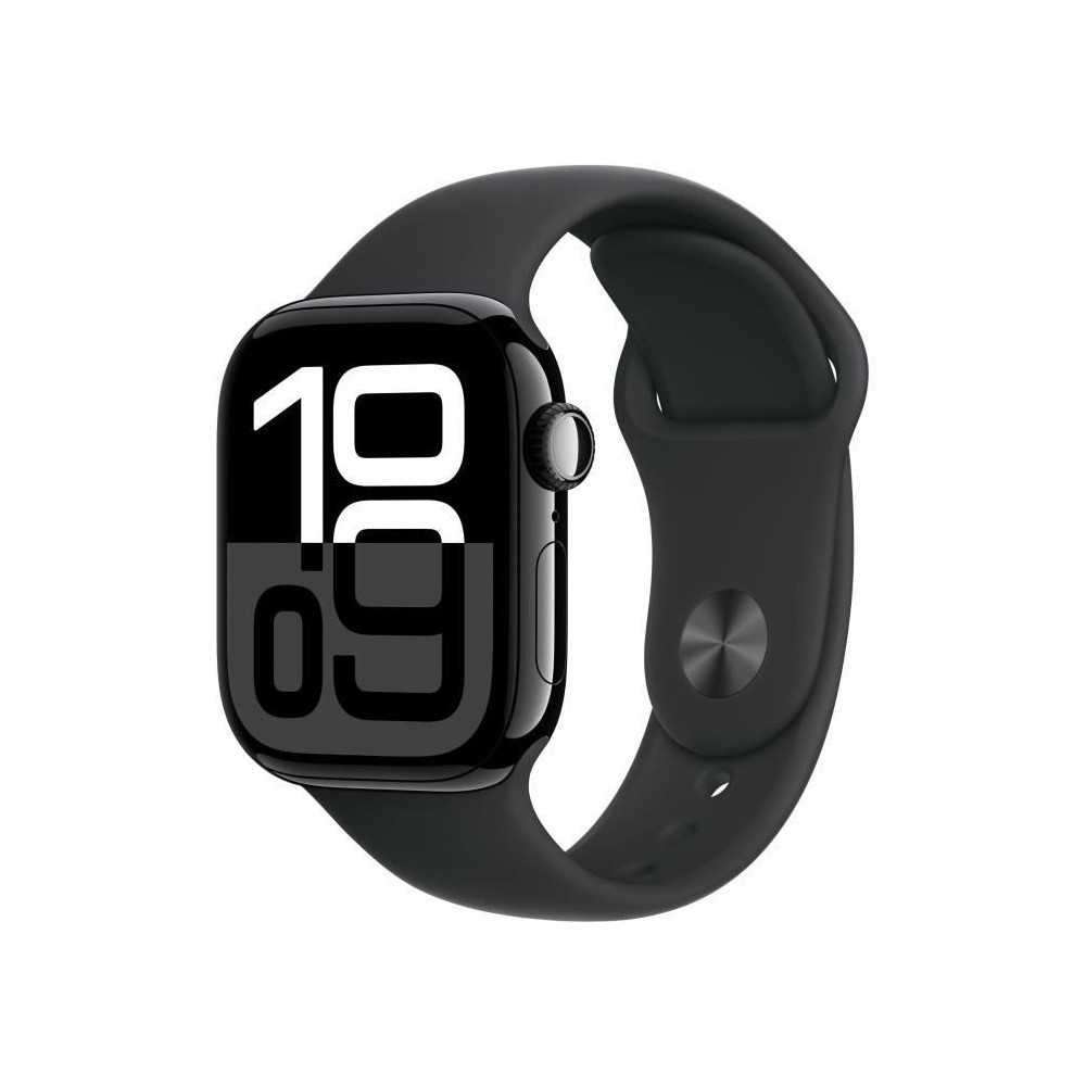 Apple Watch Series 10 GPS - 42mm - Boîtier Jet Black Aluminium - Brac