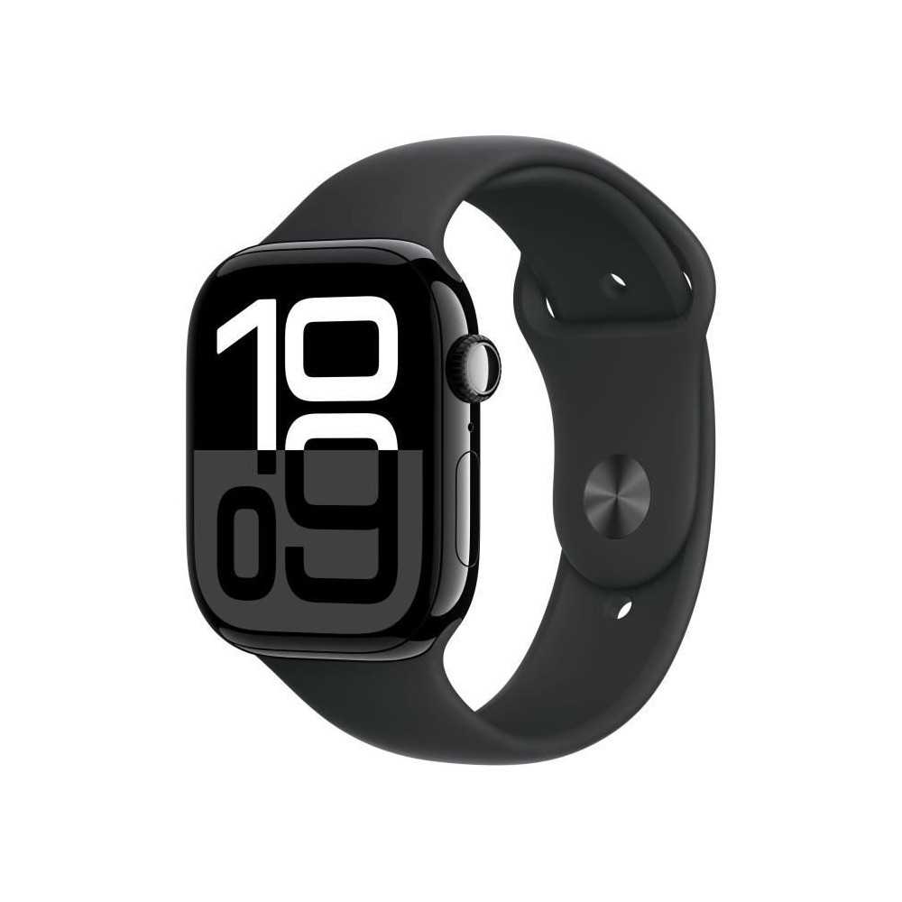 Apple Watch Series 10 GPS - 46mm - Boîtier Jet Black Aluminium - Brac