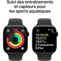 Apple Watch Series 10 GPS - 46mm - Boîtier Jet Black Aluminium - Brac