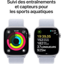 Apple Watch Series 10 GPS - 46mm - Boîtier Silver Aluminium - Bracele