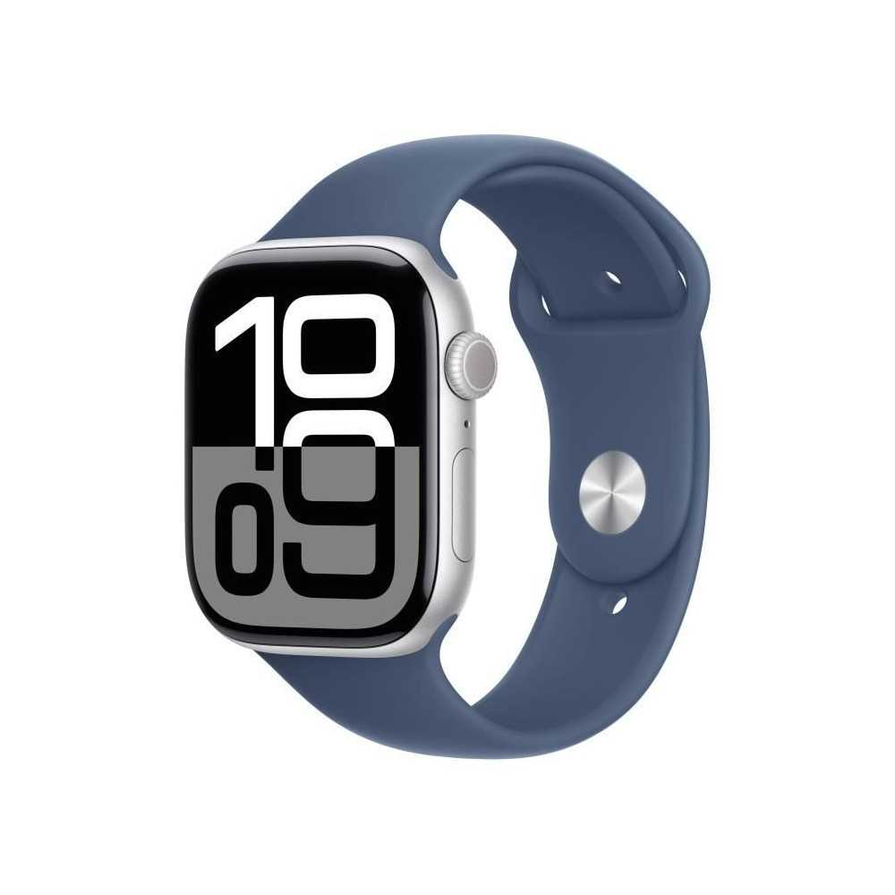 Apple Watch Series 10 GPS - 46mm - Boîtier Silver Aluminium - Bracele