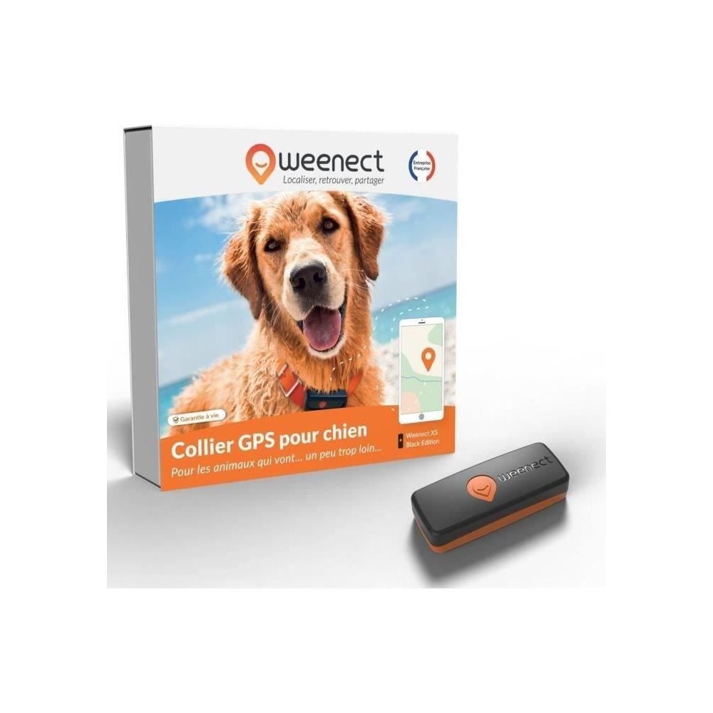 Traceur GPS pour Chien - Weenect XS (Black Edition 2023)