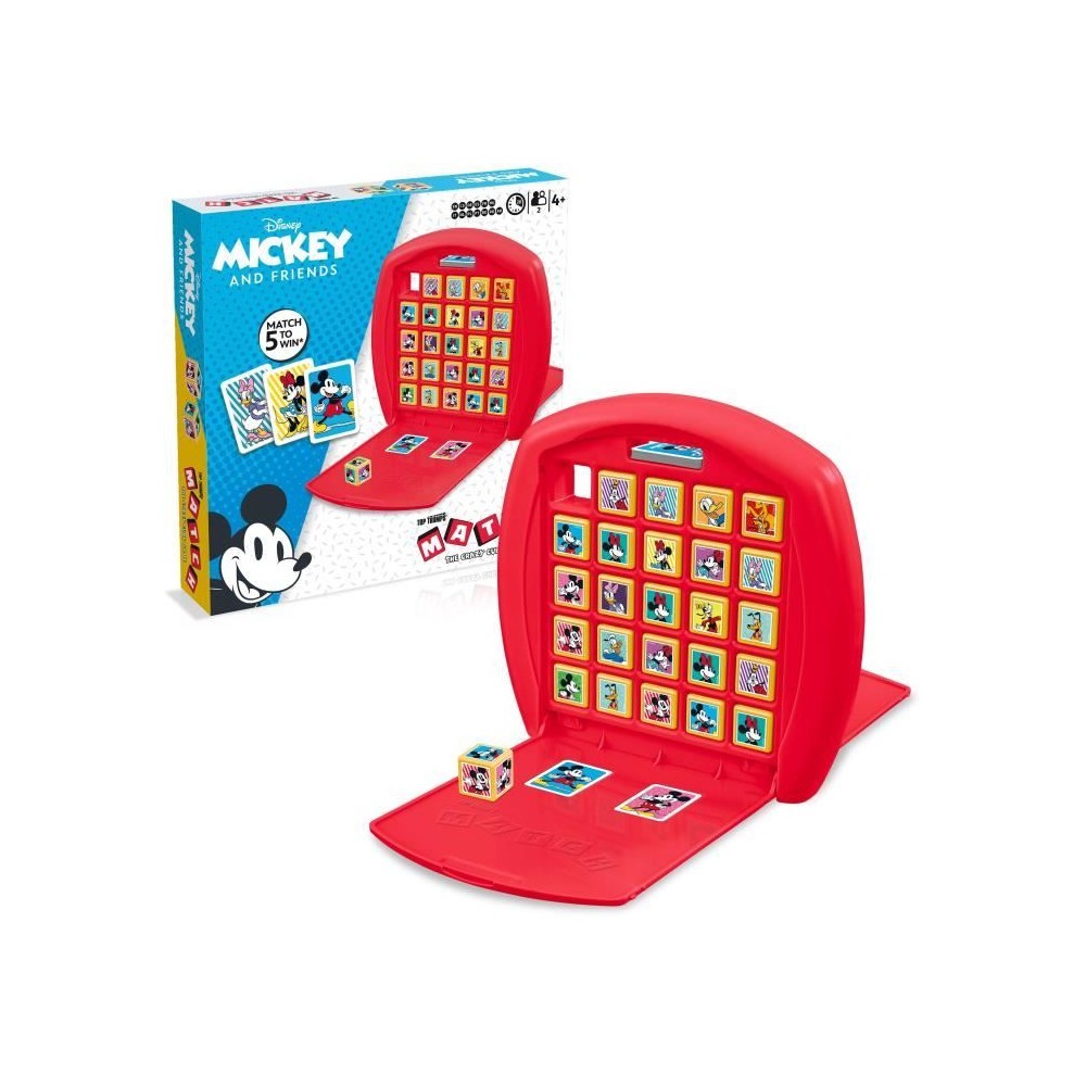 MATCH MICKEY ET SES AMIS - Jeu de plateau - WINNING MOVES