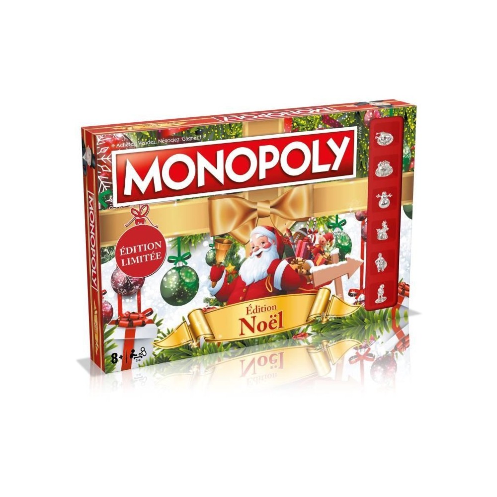 MONOPOLY NoeL - Jeu de plateau - WINNING MOVES