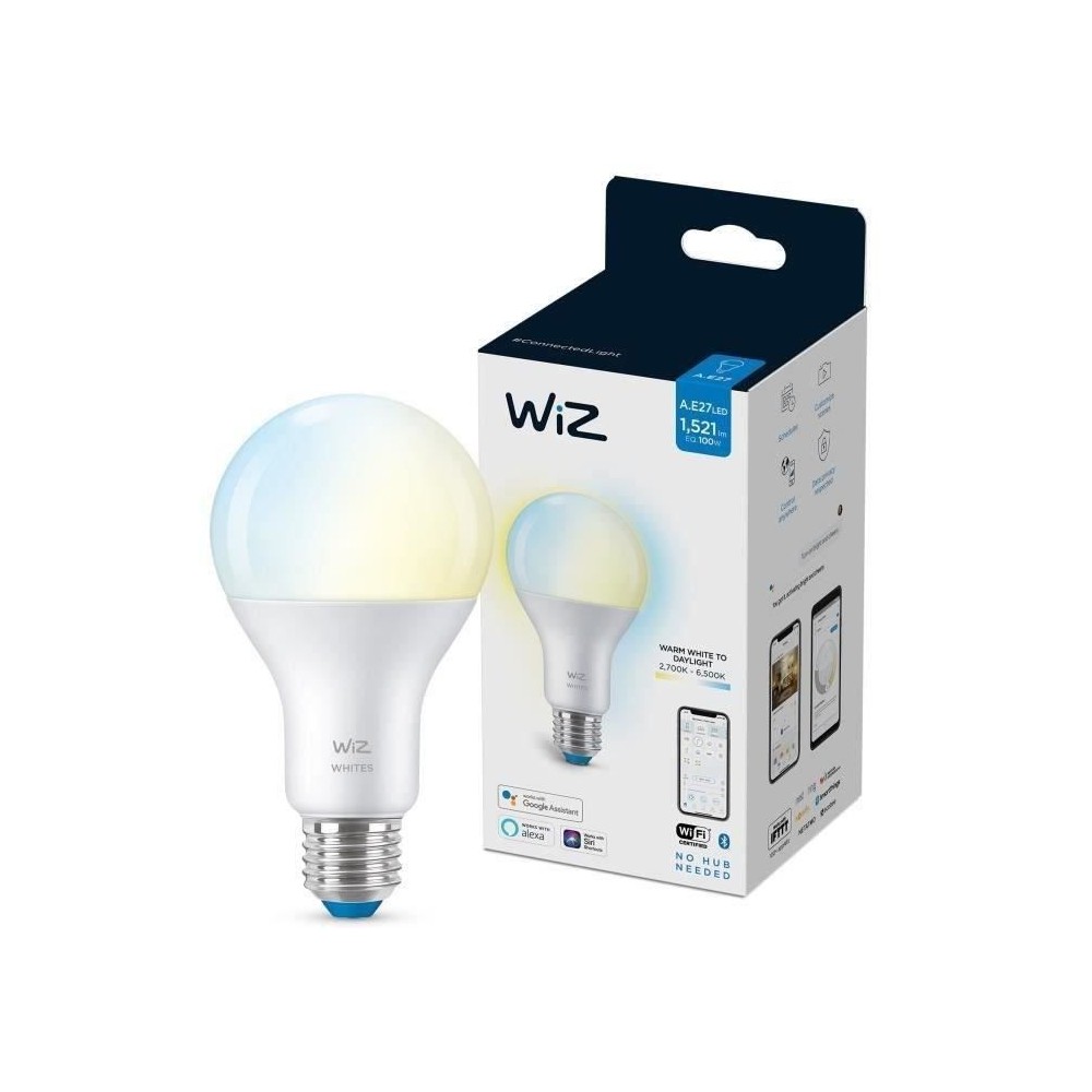 WiZ Ampoule connectée Blanc variable E27 100W