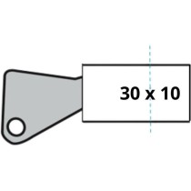 Demi-Cylindre de Serrure - YALE - YC500+ - 30x10 mm - 5 Goupilles - 3