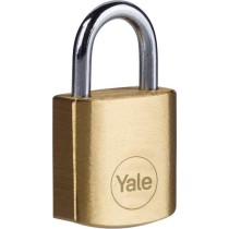 Cadenas laiton - YALE - Y110B/20/111/4 - 20mm - Anse acier - 3 clés