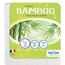 Matelas Bébé Bamboo - YOOPIDOO - 60x120 cm - Viscose Douce et Absorb