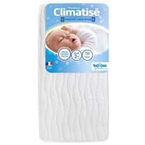 Yoopidoo - Matelas Bébé Climatisé - 60x120 cm - 1 face Été fraîc